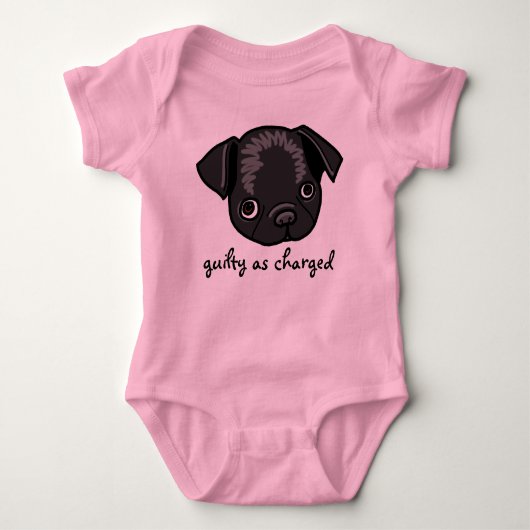 Guilty as Charged (ontwerp voor meisjes) Romper (Voorkant)