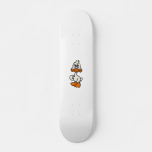 Guilty duck cartoon   achtergrondkleur kiezen skateboard