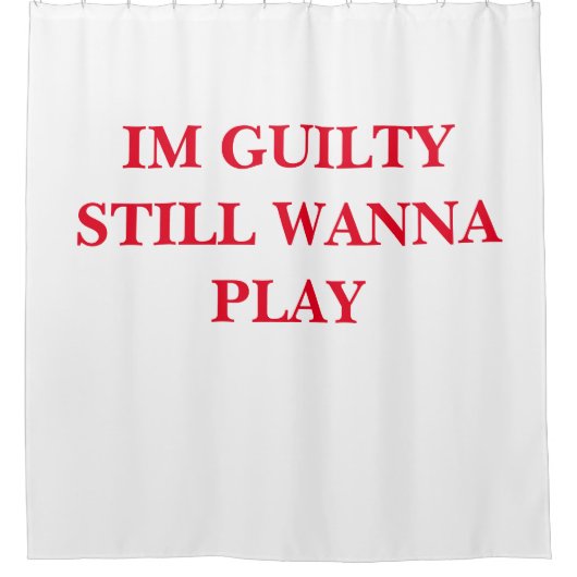 GUILTY Shower Curtain Douchegordijn (Voorkant)