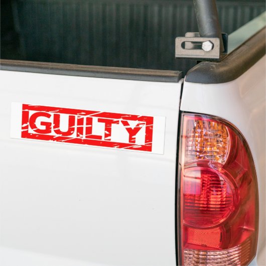 Guilty Stamp Bumpersticker (Op Truck)