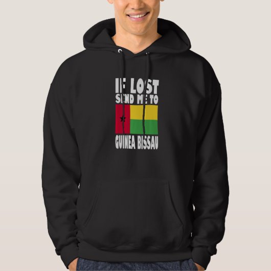 Guinea Bissau Flag Design If lost send me to Guin Hoodie (Voorkant)