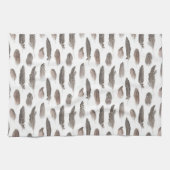 Guinea Farm Bird Feather Pattern Theedoek (Horizontaal)