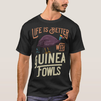 Guinea Fowl  Chicken Hen Farmer T-shirt