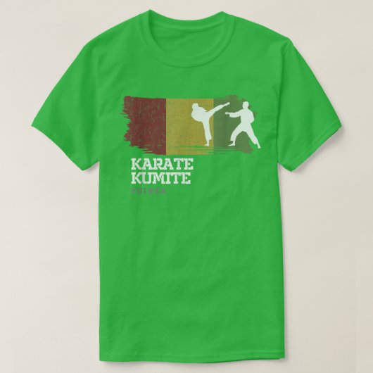 Guinea Karate Kumite Martial Arts Karate T-Shirt (Design devant)