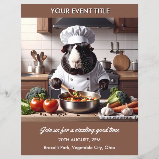 Guinea Pig Chef Flyer (Voorkant)