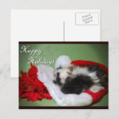 "Guinea Pig Christmas" Fotokaart Feestdagenkaart (Voorkant / Achterkant)