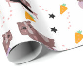 Guinea Pig Fitness Gym Funny Design Cadeaupapier (Rol Hoek)