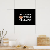 Guinea Pig Lover Poster (Keuken)