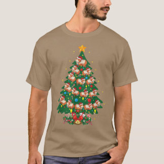 Guinea Pig Lover Xmas Santa Hat Guinea Pig Christm T-shirt