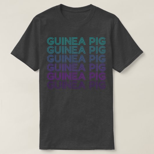 Guinea Pig Retro T-Shirt (Design voorkant)