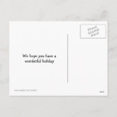 Guinea Pig Santa Claus Kerstvakantie Feestdagenkaart (Achterkant)