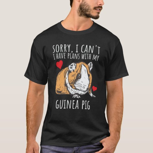 Guinea pig saying owner t-shirt (Voorkant)