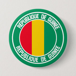 Guinea Round Emblem Ronde Button 7,6 Cm