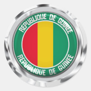 Guinea Round Emblem Ronde Sticker