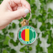 Guinea Round Emblem Sleutelhanger (Hand)