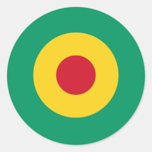 Guinea roundel country flag symbol army military a ronde sticker
