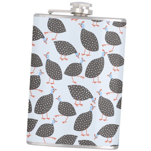 Guineafowl Fun Bird Pattern Heupfles