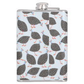 Guineafowl Fun Bird Pattern Heupfles (Achterkant)