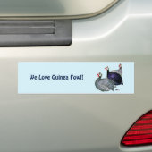 Guineas Drie Bumpersticker (Op auto)