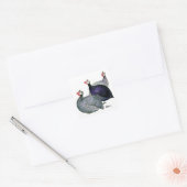 Guineas Drie Vierkante Sticker (Envelop)