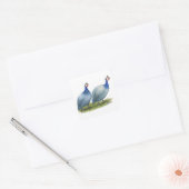Guineas Slate Pair Vierkante Sticker (Envelop)