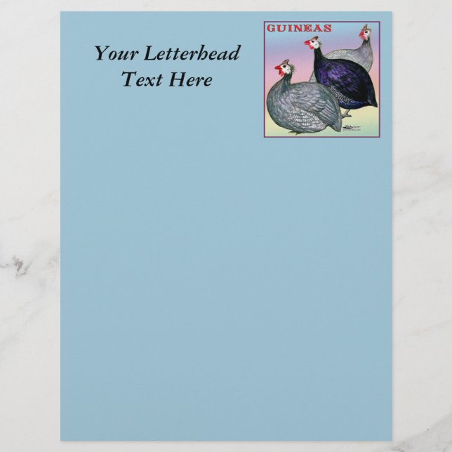 Guineas Three Fowl (Voorkant)