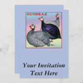 Guineas Three Fowl Kaart (Voorkant / Achterkant)