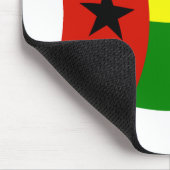 Guinee-Bissau Flag Mousepad Muismat (Hoek)