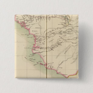 Guinee-Bissau, Sierra Leone, Afrika Vierkante Button 5,1 Cm