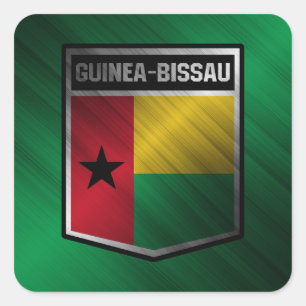 Guinee-Bissau Vierkante Sticker