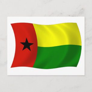 Guinee-Bissau Vlag Ansichtkaart Briefkaart