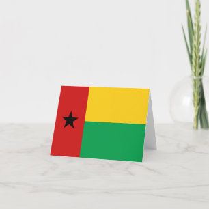 Guinee-Bissau Vlag Notitiekaart