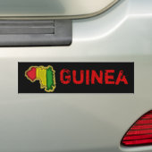 Guinee-bumpersticker Bumpersticker (Op auto)