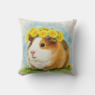 Guinée Cochon Cavia Cavy Dandelions Coussin