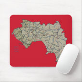 Guinee-Conakry Map Mousepad Muismat (Met muis)