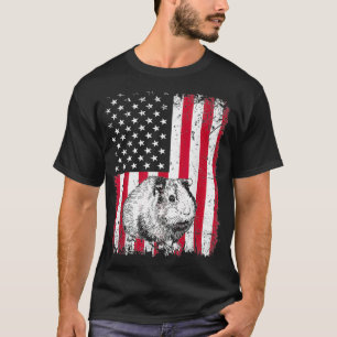  Guinee-Dierenvriend Amerikaanse vlag Zook T-shirt