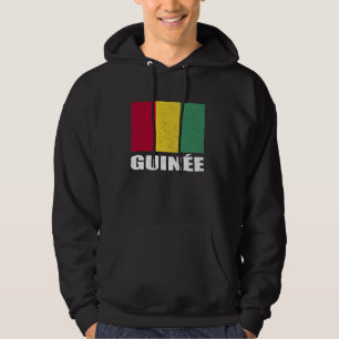 Guinée Flag Grunge Souvenir Guinee Hoodie