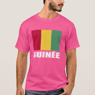 Guinée Flag Grunge Souvenir Guinee T-shirt