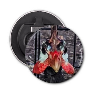 Guinee Fowl Button Flesopener