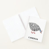 Guinee Fowl Fun gepersonaliseerd Notitieboek (Binnen)