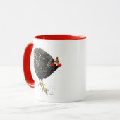 Guinée Fowl Hen Chicken Mug par Albuquerque Artist (Devant gauche)