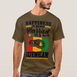 Guinee-Guinese vlag geluk is een staatshuwelijk me T-shirt