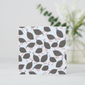 Guinee Hen Bird Advieskaart (Staand voorkant)