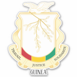 Guinee - nationale wapenschild patriottisch sticker