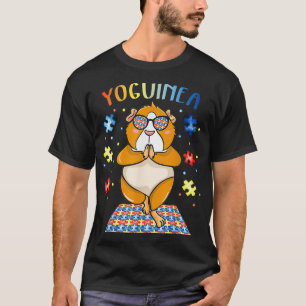 Guinee Pig Autism Yoga  T-shirt