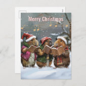 Guinee Pig Carol Singers Feestdagenkaart (Voorkant / Achterkant)