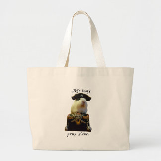 Guinee Pig Funny Pirate Grote Tote Bag