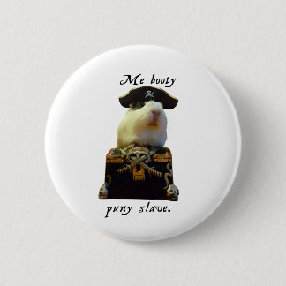 Guinee Pig Funny Pirate Ronde Button 5,7 Cm