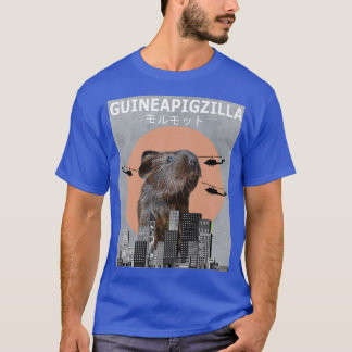 Guinee Pig Guinepigzilla Animal Funny Guinee Pigs T-shirt