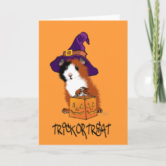 Guinee Pig Halloween Kaart